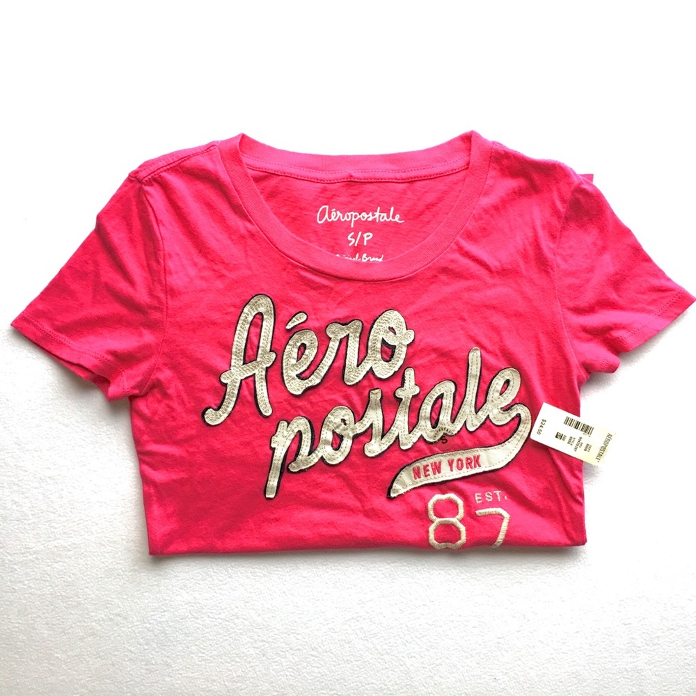 Aeropostale Pink Tee Shirt Small