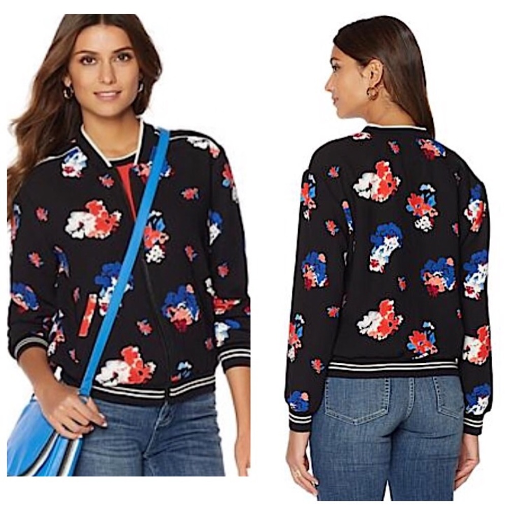 Floral Bomber Jacket