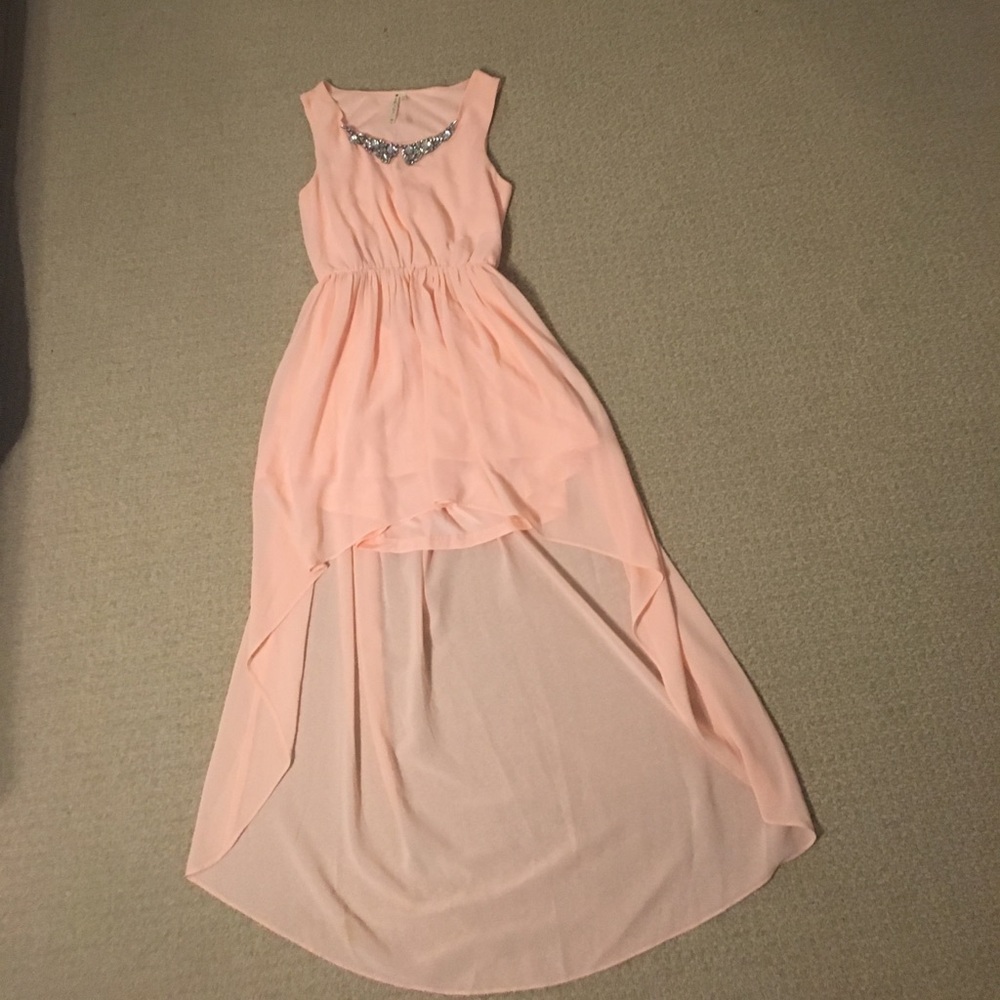 Pink high low dress NWOT