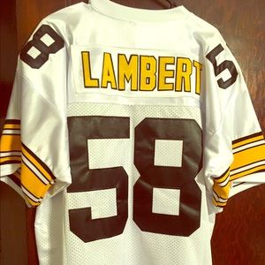 NFL Steelers Jack Lambert HOF 1990throwback jersey