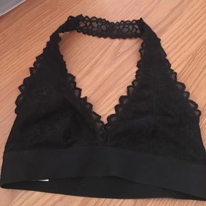 Lace halter bralette