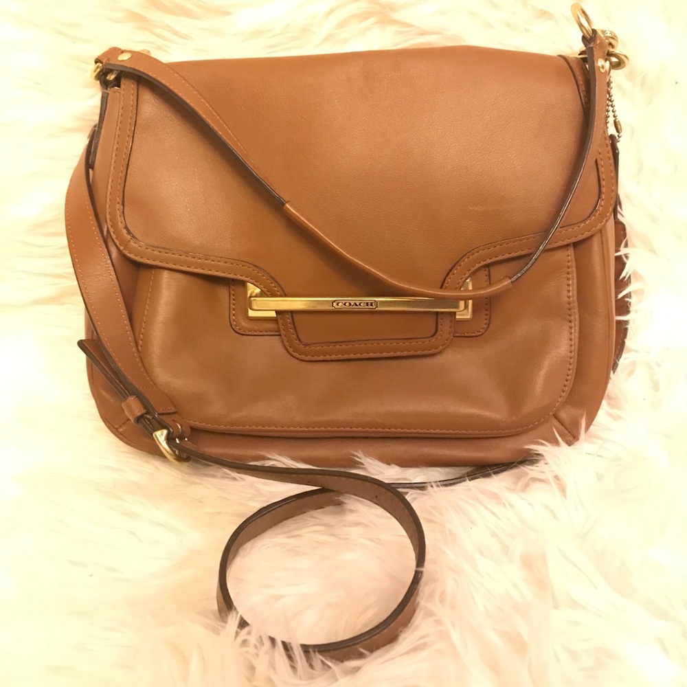 Authentic leather Coach handbag