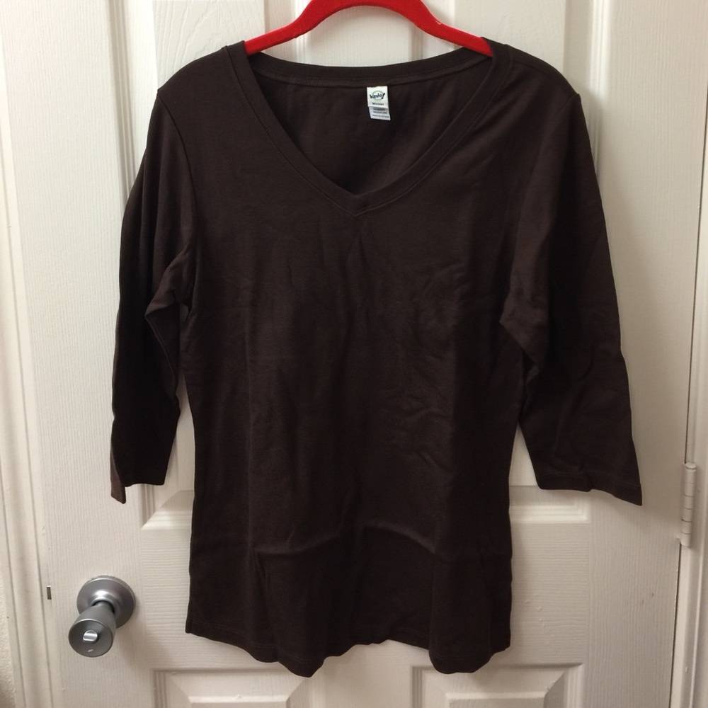 V-neck Long Sleeve Top