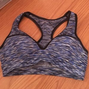 Racerback push-up sports bra