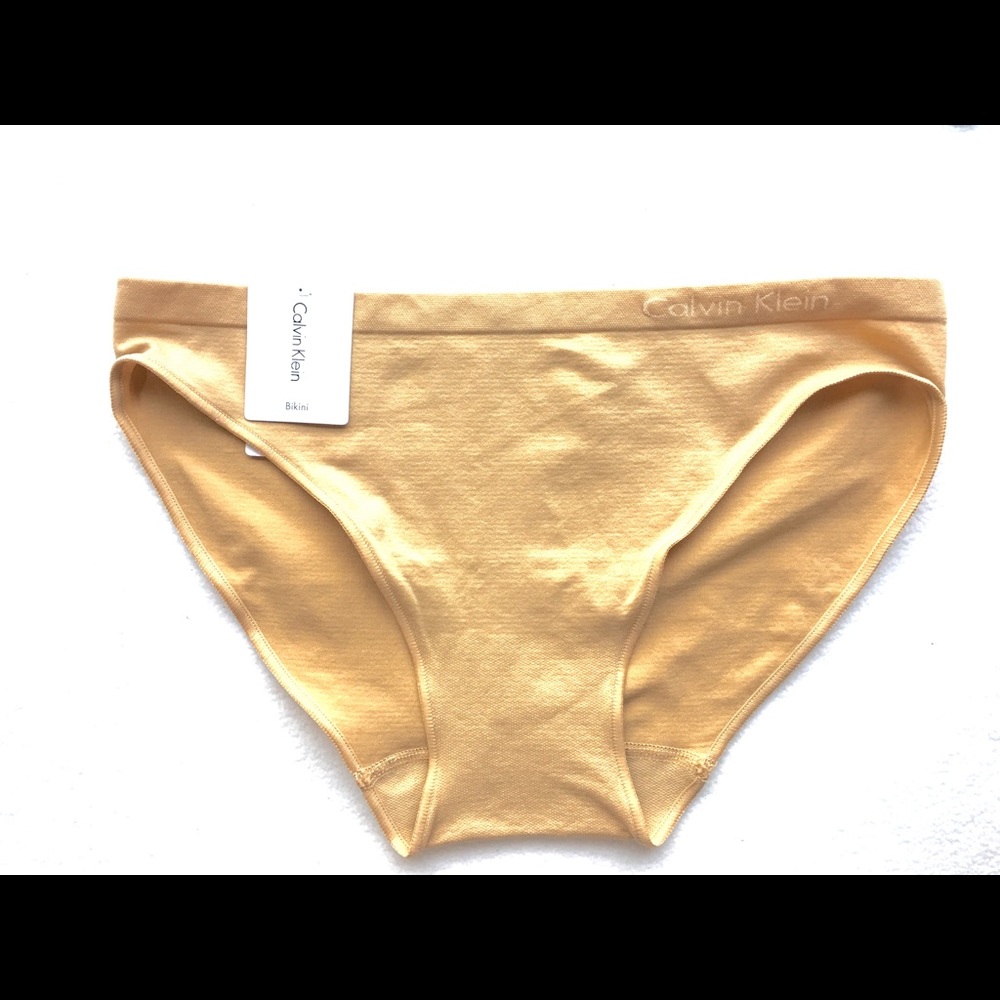 Calvin Klein Women's Bikini Underwear Beige