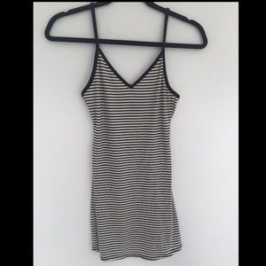 Black and white shirt dress