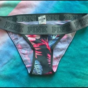 NWT PINK VICTORIAS SECRET PANTY SZ SMALL
