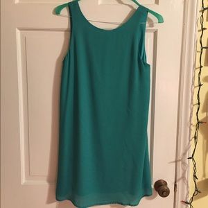 turquoise green cocktail dress