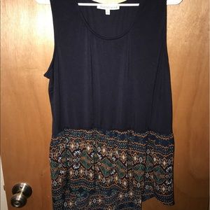 XL Daniel Rainn shirt Navy with orange details