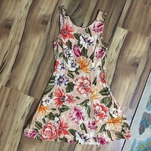 Vintage floral print dress