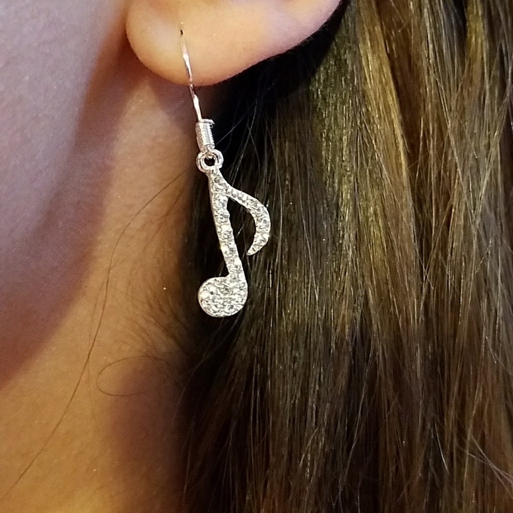 Musical notes earrings