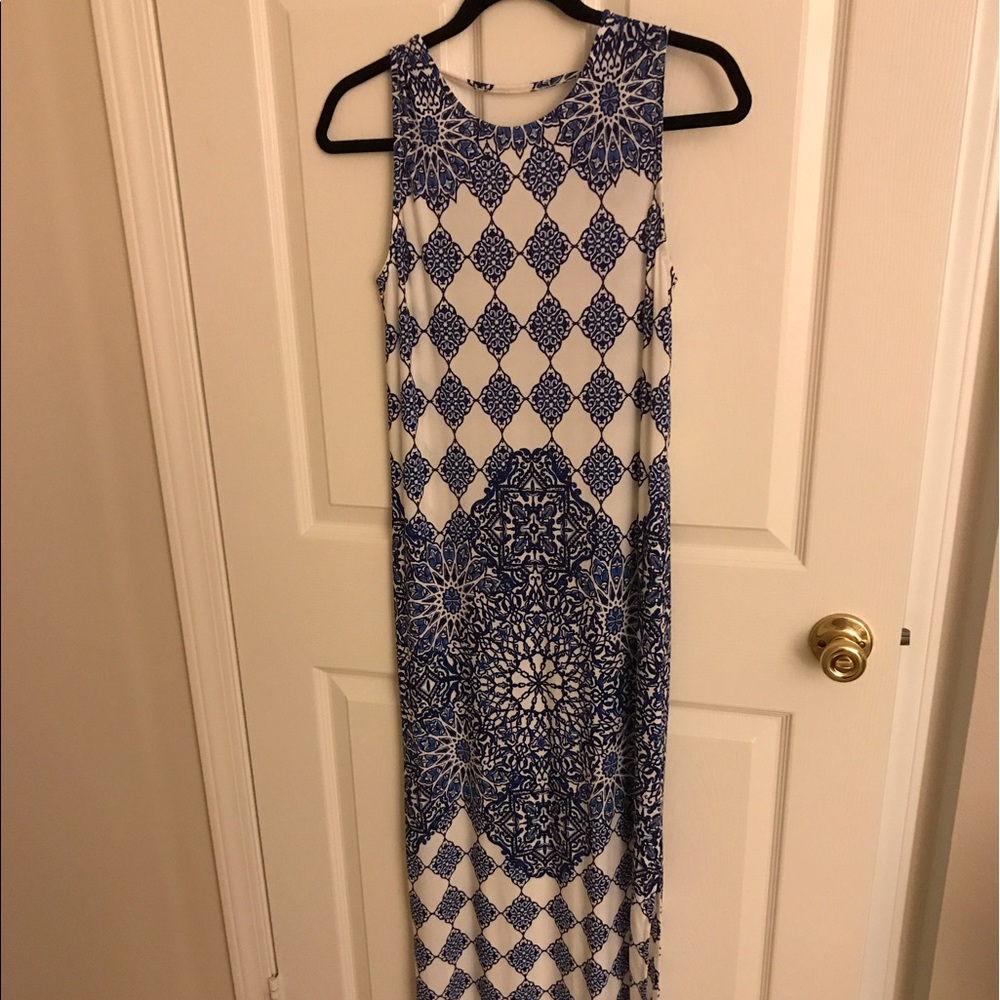 Maxi dress with double slits