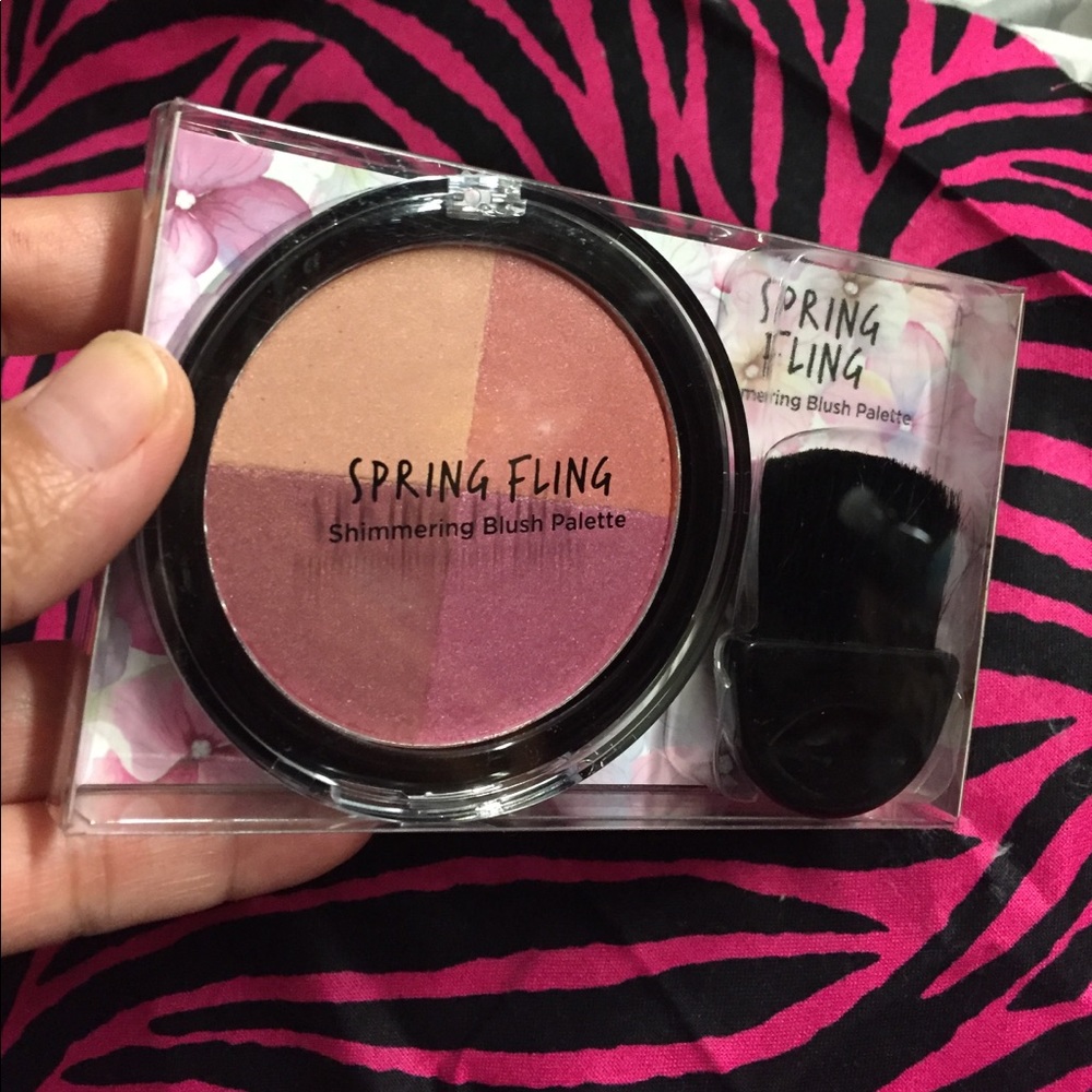 4 COLORS SPRING FLING SHIMMERING BLUSH PALETTE