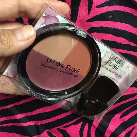 4 COLORS SPRING FLING SHIMMERING BLUSH PALETTE - Picture 4 of 4