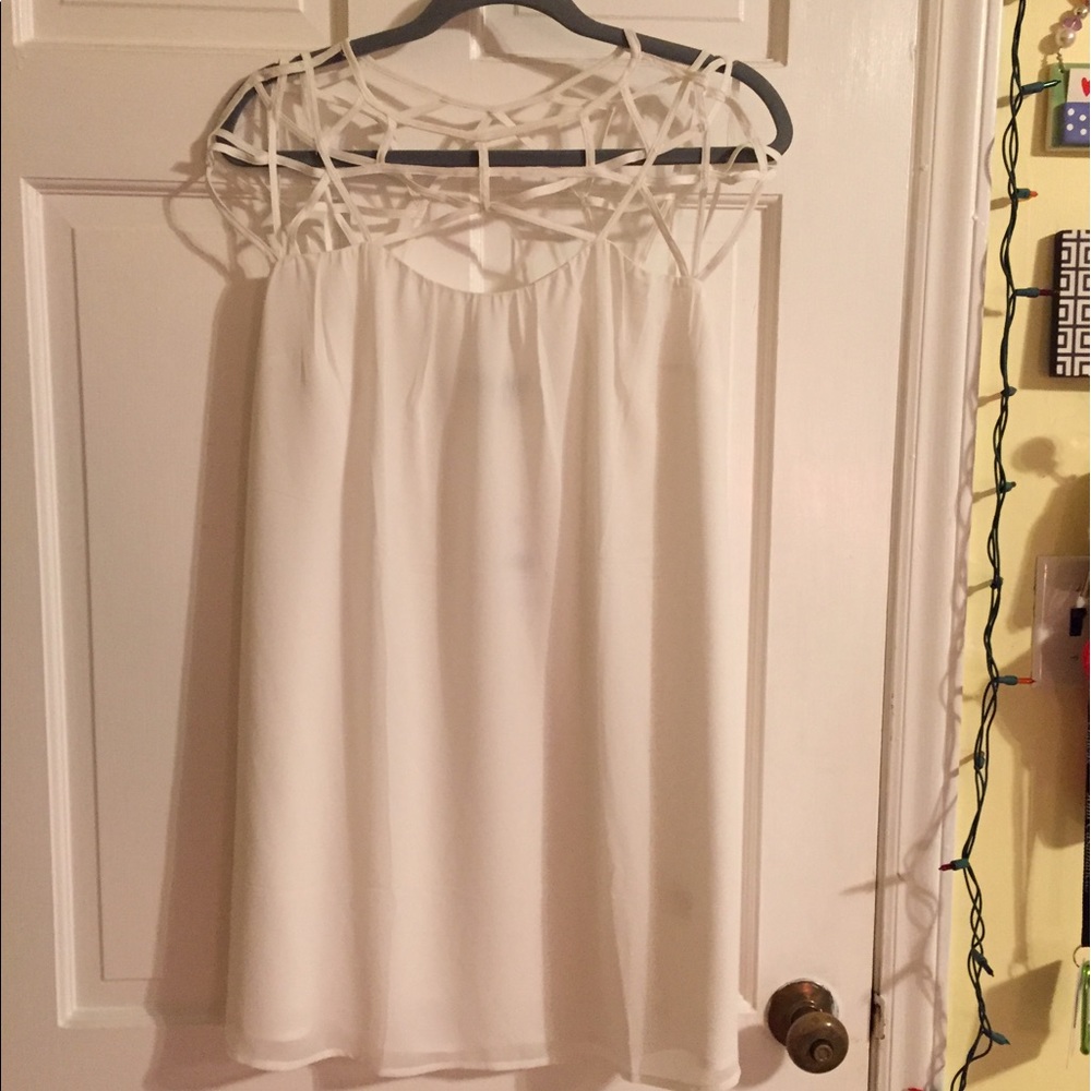 white cocktail dress