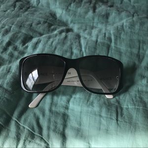 Versace Flower Sunglasses WHITE & BLACK