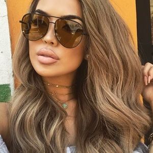 Quay Desi OLIVE Sahara aviator sunglasses NWT