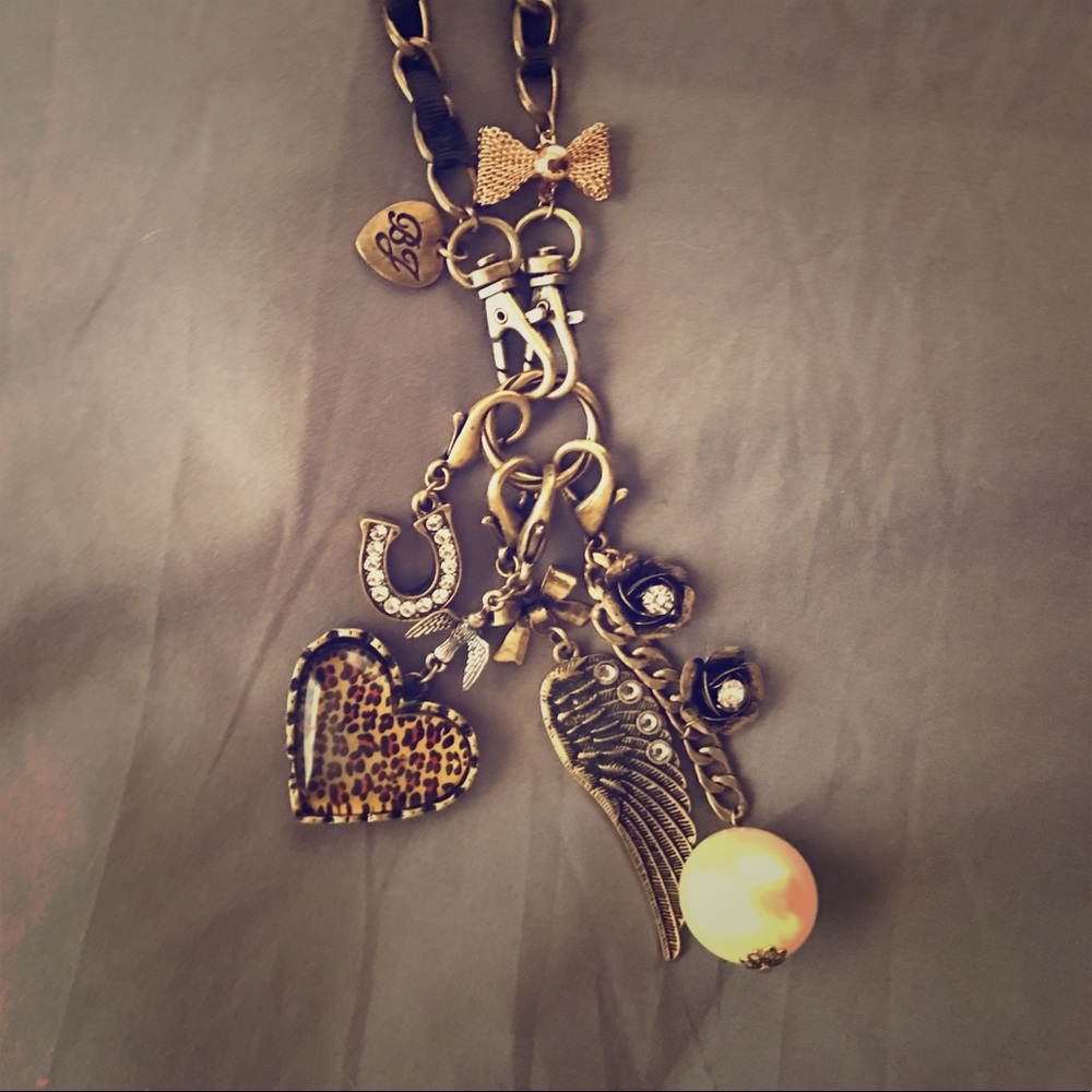 Betsy Johnson charm necklace