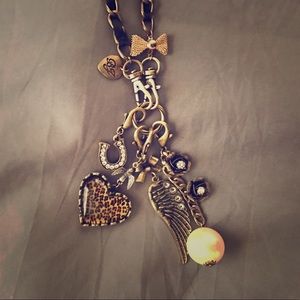 Betsy Johnson charm necklace