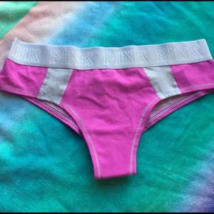 NWT PINK VICTORIAS SECRET PANTY SZ SMALL