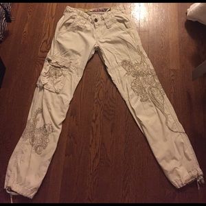 Embroidered cargo pant