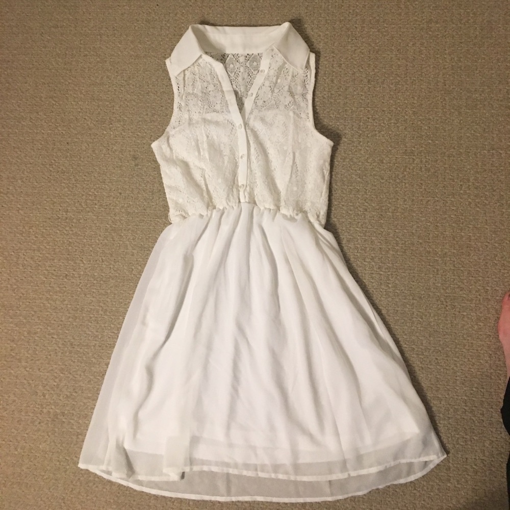 White lace dress NWOT - Picture 3 of 4
