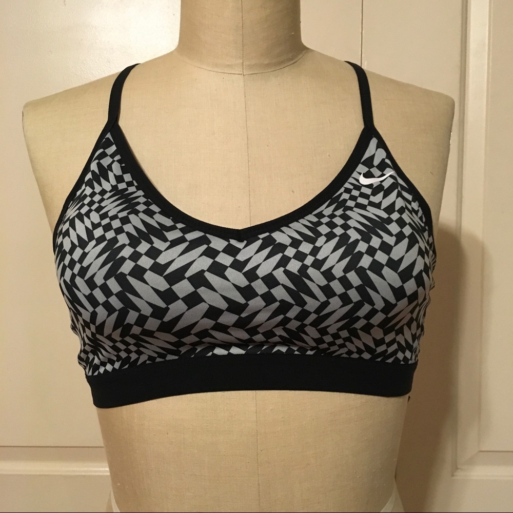 NEW NIKE PRO Sports Bra Removable Pads Racer Back