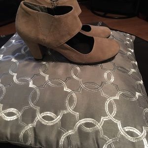 Taupe Mary Janes