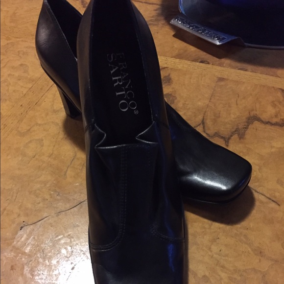 Franco Sarto  black leather heels - Picture 2 of 4