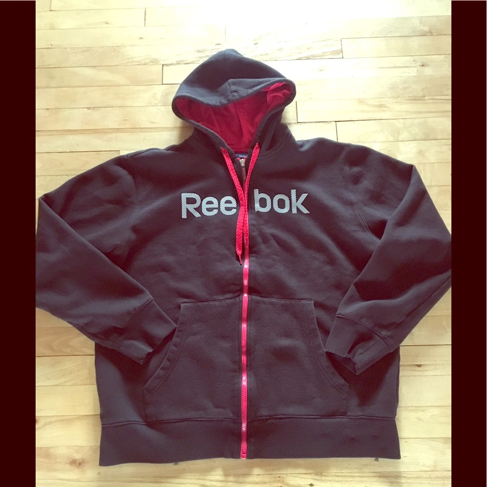 Reebok Black Zip-Up Hoodie ⚡️