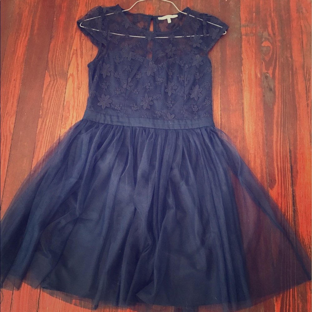 Francesca's navy floral dress