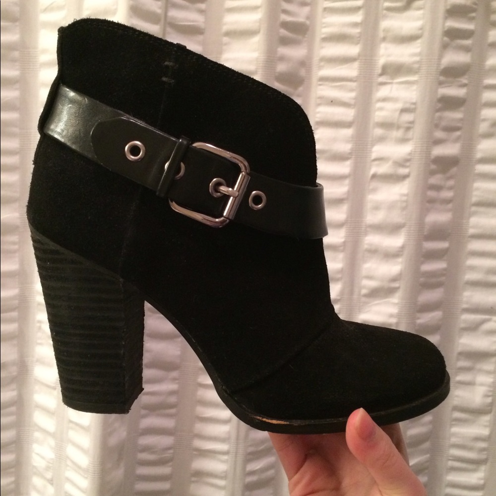 Black suede Jessica Simpson booties