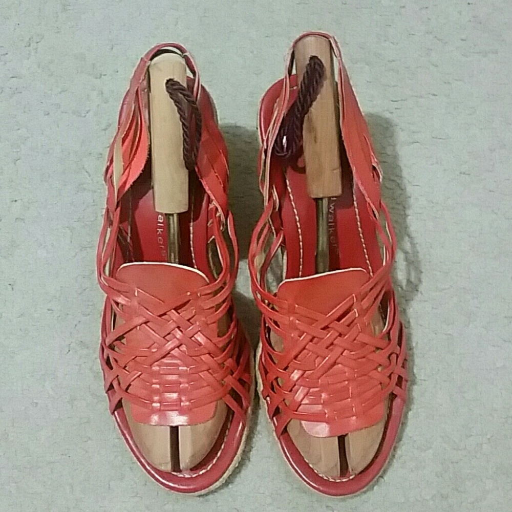Cloud Walkers orange wedge size 12