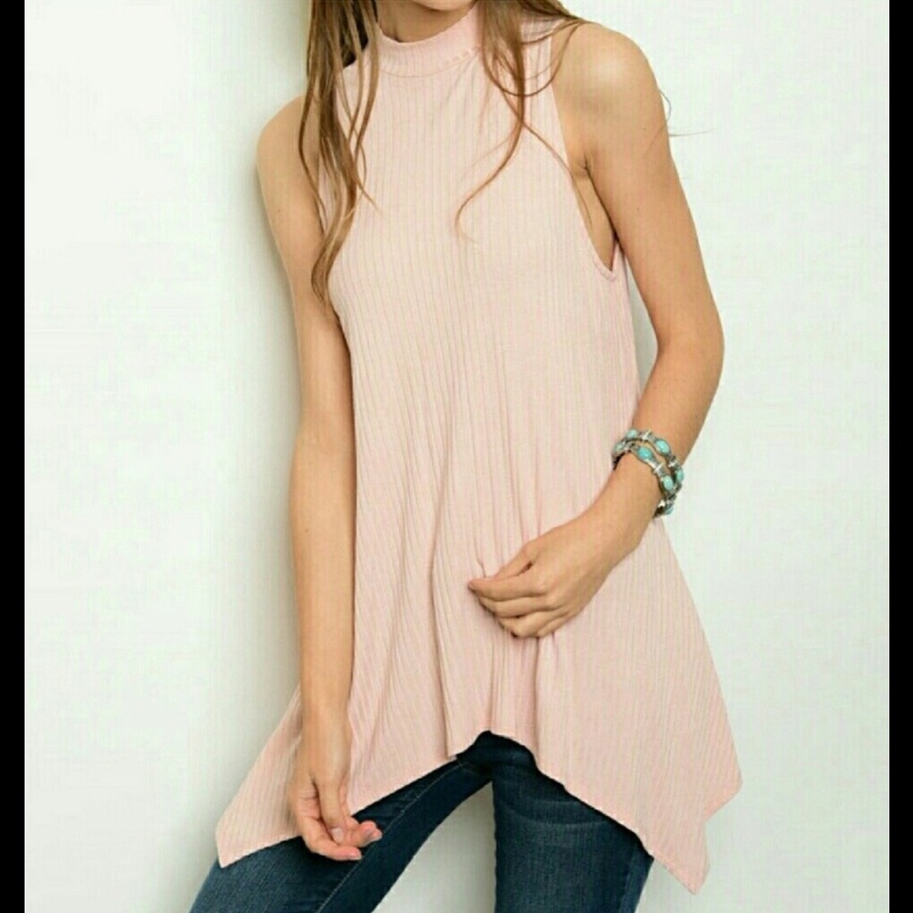 Blush Mock Neck Tunic
