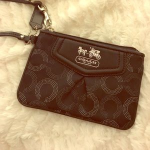 Black Small Coach Wristlet ❤️