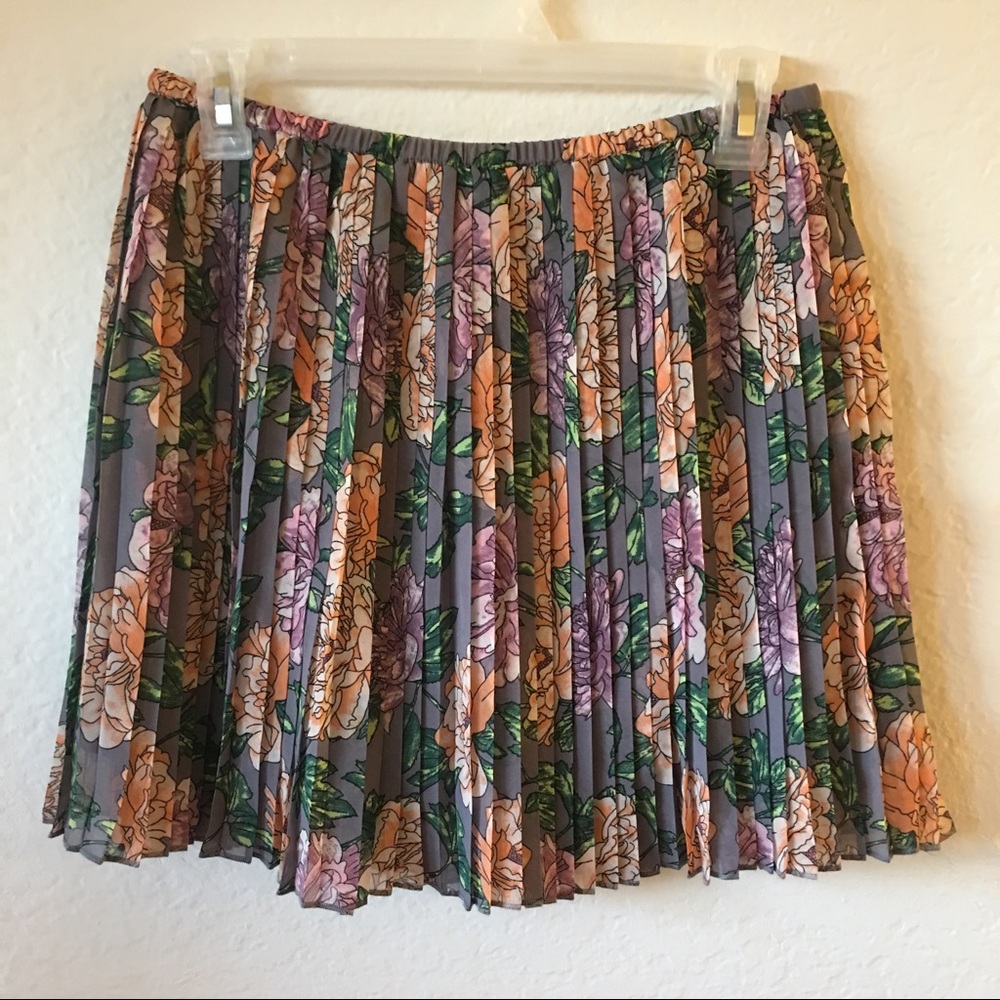 Frenchi by Nordstrom Pleated Chiffon Skirt