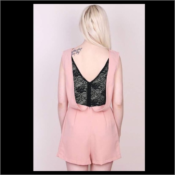 Lace-Back Playsuit - Picture 2 of 4