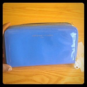 Blue patent wallet (new)