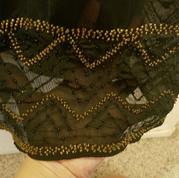 Black empire dress - Picture 3 of 5