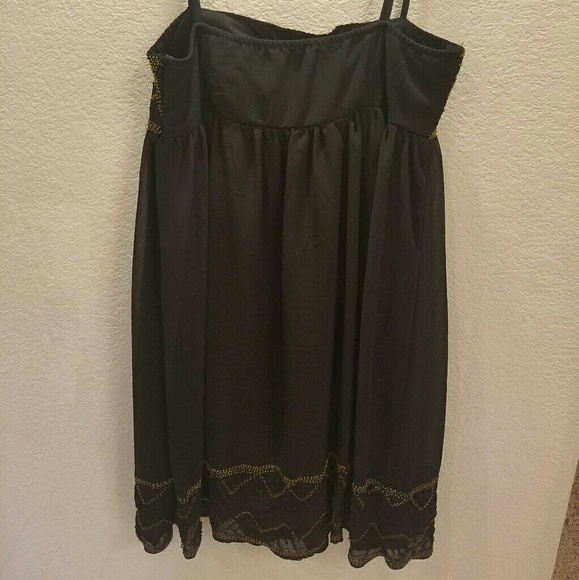 Black empire dress - Picture 4 of 5