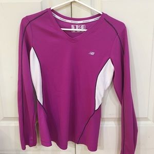 New Balance purple long sleeve running top S small