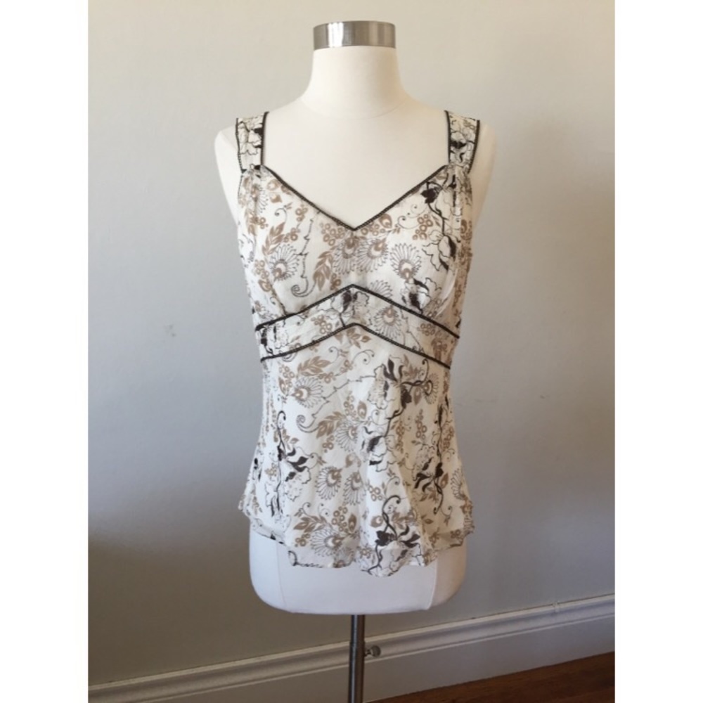 Ann Taylor Silk floral print top