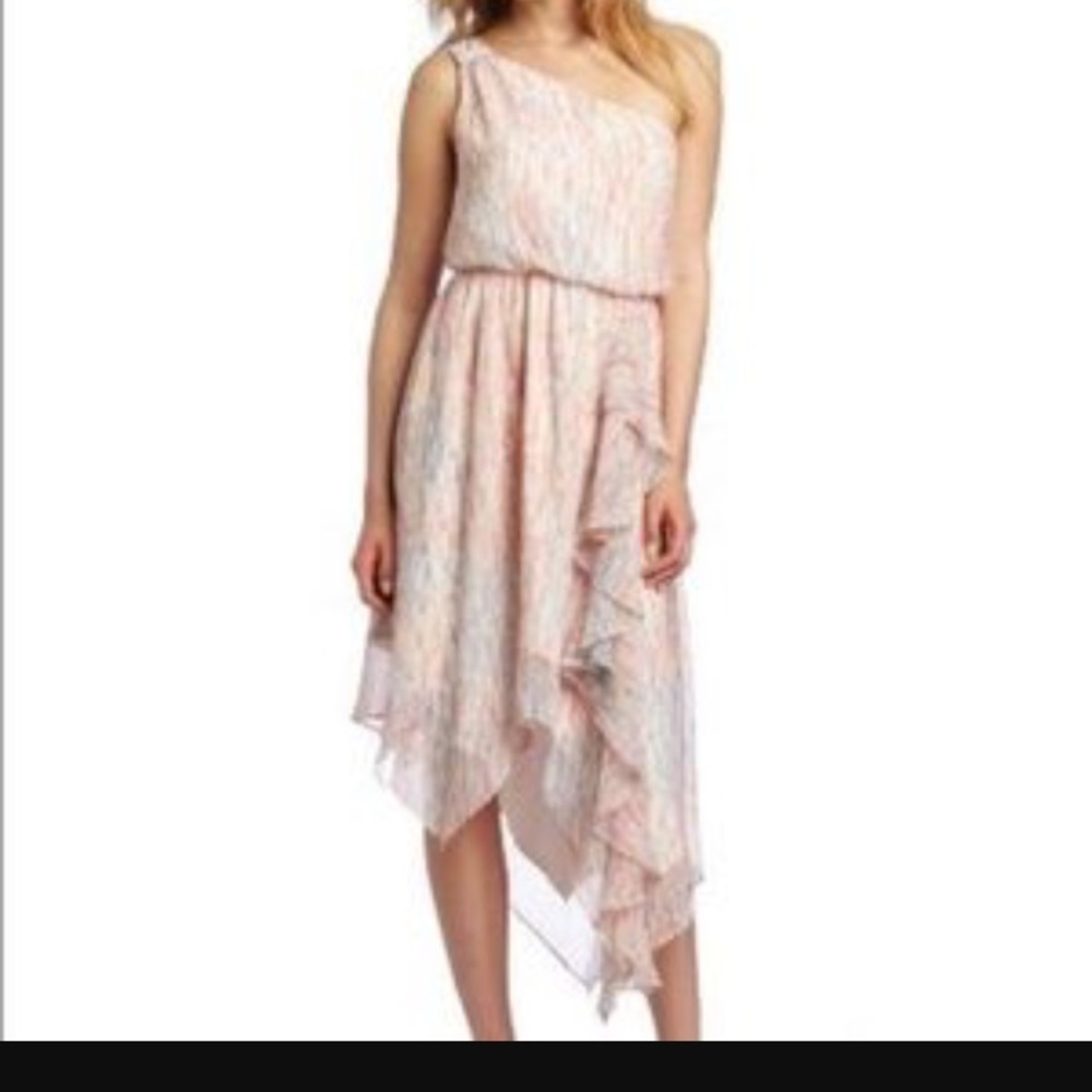 Jessica Simpson one shoulder ruffle dress sz 6