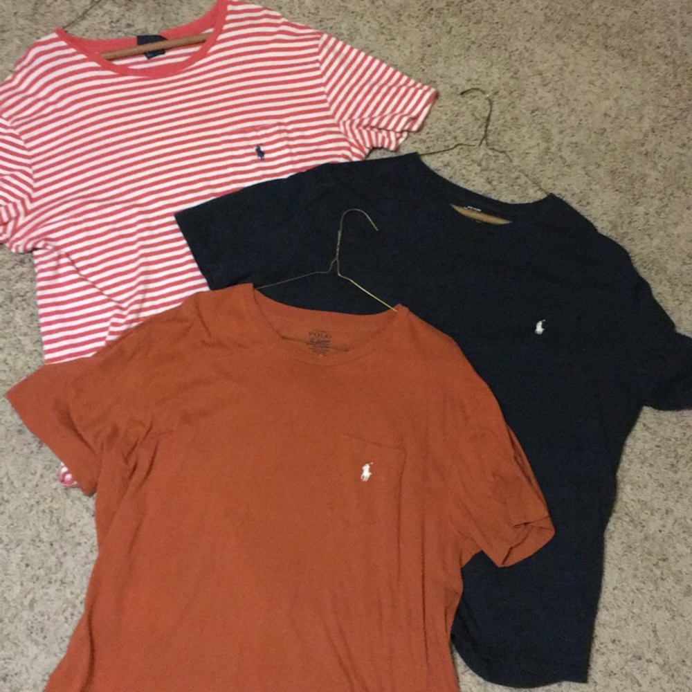 Lot of 3. Men's Ralph Lauren tshirts. Large