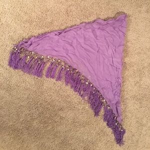 Light purple bathing suit wrap with shells!