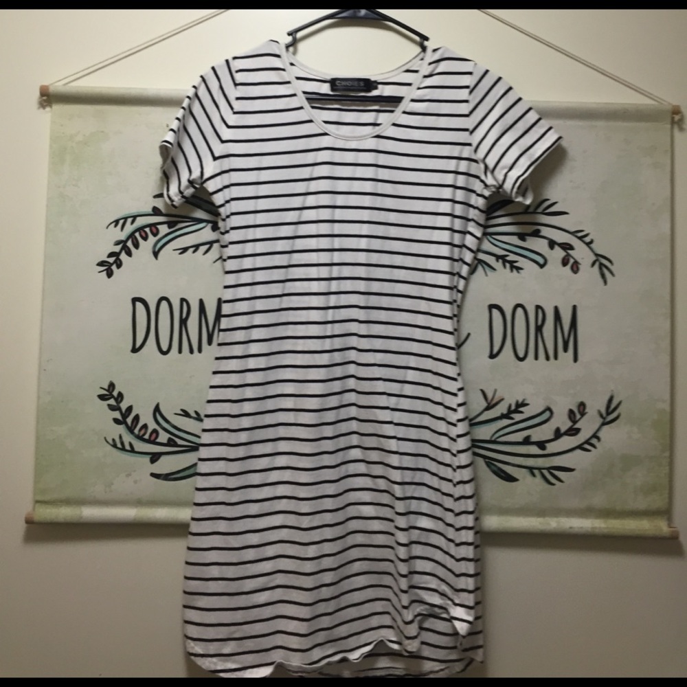 Striped Tee Shirt Dress