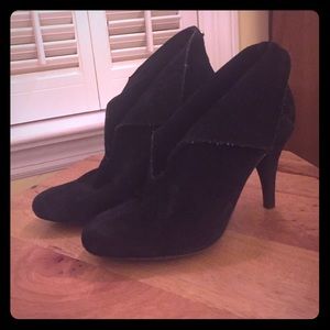 Black Suede Michael Kors Booties Sz 7