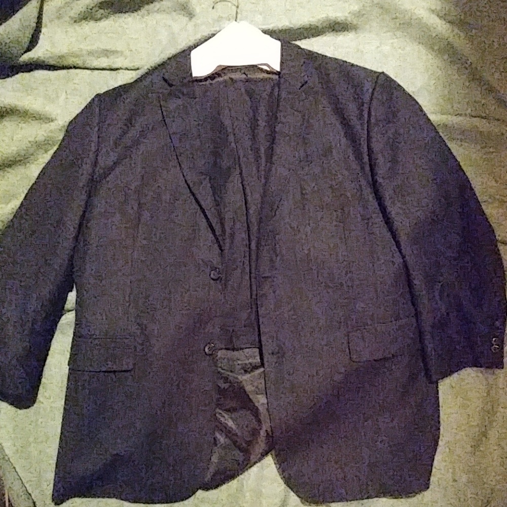 Navy Pinstripe Suit