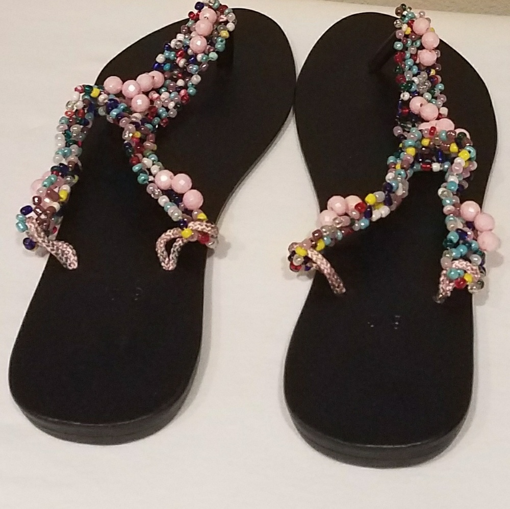 Beaded slippers
