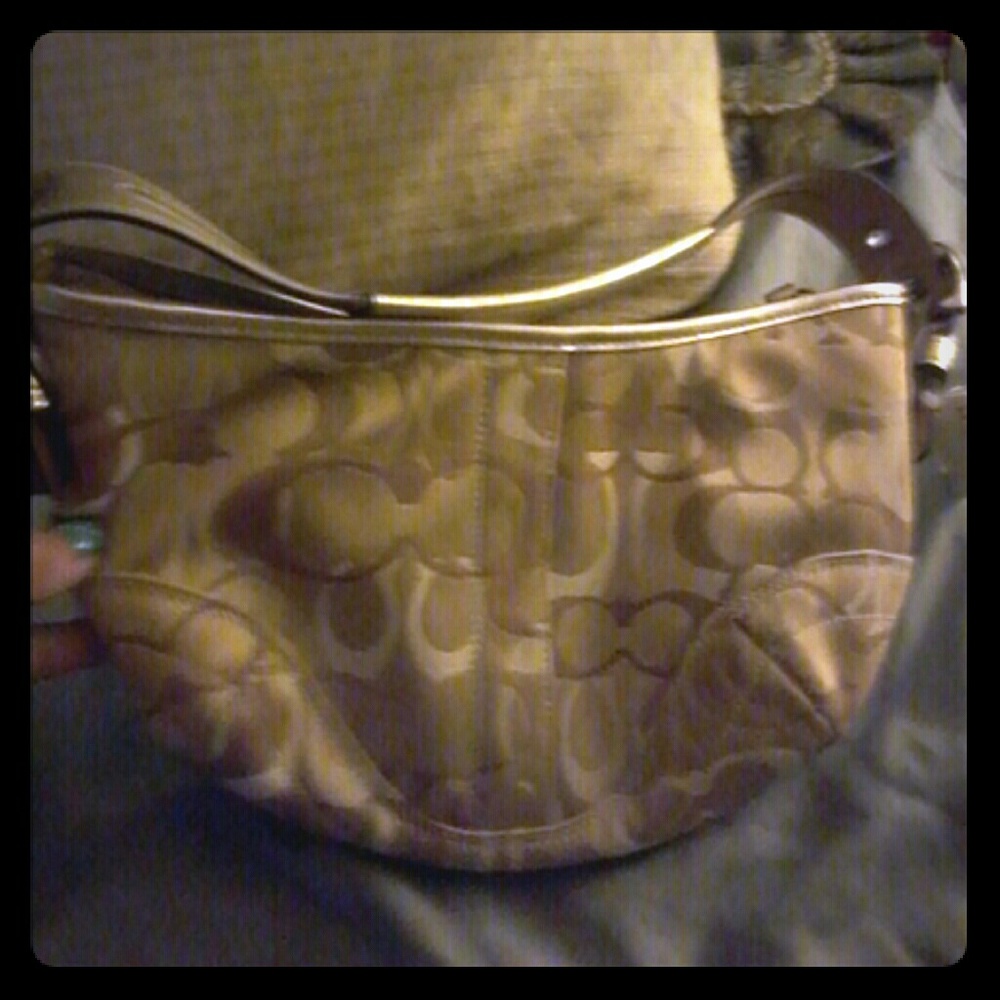 Coach small over sholder handbag